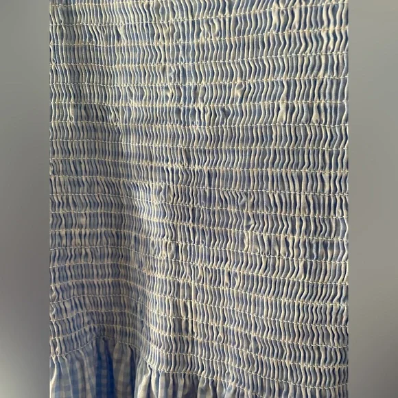 Hill House The Louisa Nap Dress Size S in Hydrangea Gingham Blue and white color